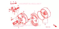 TAMBOUR DE FREIN ARRIERE pour Honda TRX 250 FOURTRAX RECON Electric Shift de 2004