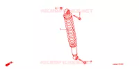 AMORTISSEUR ARRIERE pour Honda TRX 250 FOURTRAX RECON Electric Shift de 2004