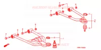 TRIANGLES AVANT pour Honda TRX 250 FOURTRAX RECON Electric Shift de 2004