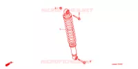 AMORTISSEUR ARRIERE pour Honda TRX 250 FOURTRAX RECON Electric Shift de 2005