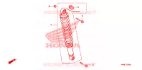 AMORTISSEUR ARRIERE pour Honda TRX 250 FOURTRAX RECON Electric Shift de 2007