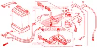 BATTERIE pour Honda TRX 250 FOURTRAX RECON Electric Shift de 2007