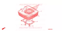 CYLINDRE pour Honda TRX 250 FOURTRAX RECON Electric Shift de 2007