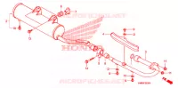 SILENCIEUX D'ECHAPPEMENT pour Honda TRX 250 FOURTRAX RECON Electric Shift de 2007