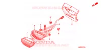 FEU ARRIERE pour Honda TRX 250 FOURTRAX RECON Electric Shift de 2009