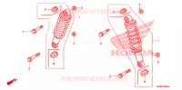 AMORTISSEUR AVANT pour Honda TRX 250 FOURTRAX RECON Standard de 2006