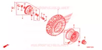 ROUE AVANT pour Honda TRX 250 FOURTRAX RECON Standard de 2006
