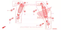 AMORTISSEUR AVANT pour Honda TRX 250 FOURTRAX RECON Standard de 2006
