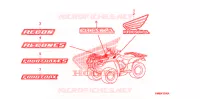 AUTOCOLLANTS pour Honda TRX 250 FOURTRAX RECON Standard de 2011