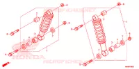 AMORTISSEUR AVANT pour Honda TRX 250 FOURTRAX RECON Standard de 2014