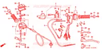 LEVIER DE GUIDON   CABLE   COMMODO pour Honda TRX 250 FOURTRAX RECON de 1997