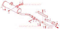SILENCIEUX D'ECHAPPEMENT pour Honda TRX 250 FOURTRAX RECON de 1997