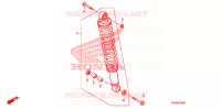 AMORTISSEUR ARRIERE pour Honda TRX SPORTRAX 250 X de 2009