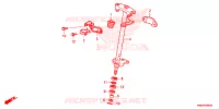 ARBRE DE DIRECTION pour Honda TRX SPORTRAX 250 X RED de 2016
