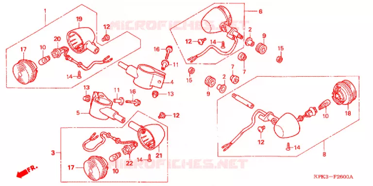 CLIGNOTANT Honda MOTO 200 PHANTOM 2003  TA2004