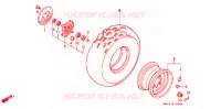 ROUE AVANT pour Honda TRX 300 SPORTRAX EX de 1995