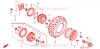 ROUE AVANT pour Honda FOURTRAX 350 RANCHER 4X2 de 2004