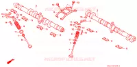 ARBRE A CAMES   SOUPAPE pour Honda BIG ONE 1000 SILVER de 1995