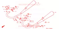 SILENCIEUX D'ECHAPPEMENT pour Honda CB 125 T de 2001