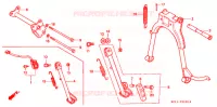 BEQUILLE pour Honda CB 125 T de 1992