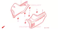 COUVERCLES LATERAUX pour Honda CB 125 T de 1992