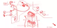BATTERIE pour Honda CB 125 T DRIVING SCHOOL de 1991