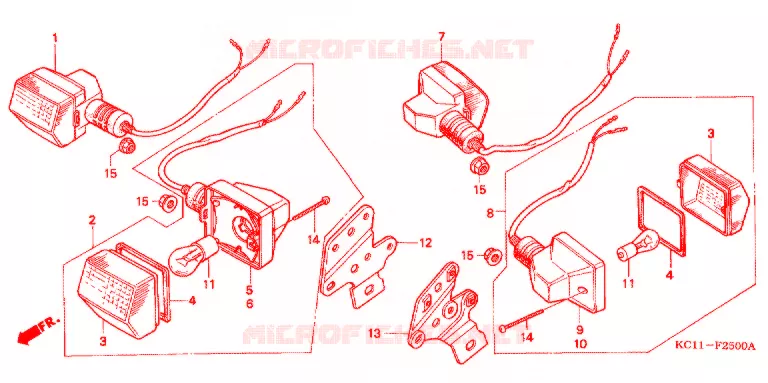 CLIGNOTANT Honda MOTO 125 CB 1996  CB125TP_DS