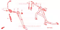 BEQUILLE pour Honda CB 1300 SUPER FOUR SPECIAL de 2002