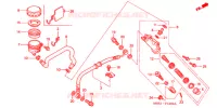 MAITRE CYLINDRE DE FREIN ARRIERE pour Honda CB 1300 SUPER FOUR SPECIAL de 2002