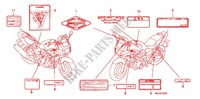 ETIQUETTE DE PRECAUTIONS  pour Honda CB 1300 SUPER BOL DOR ABS LIMITED EDITION de 2006