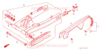 BRAS ARRIERE pour Honda CB 400 F CB1 Without Speed warning light de 1989