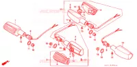 CLIGNOTANT pour Honda CB 400 F CB1 Without Speed warning light de 1989