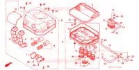 FILTRE A AIR (1) pour Honda CB 400 F CB1 Without Speed warning light de 1989