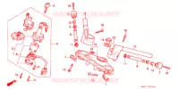 GUIDON   TE DE FOURCHE (1) pour Honda CB 400 F CB1 Without Speed warning light de 1989