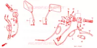 LEVIER DE GUIDON   CABLE   COMMODO pour Honda CB 400 F CB1 Without Speed warning light de 1989
