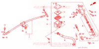 MAITRE CYLINDRE DE FREIN ARRIERE pour Honda CB 400 F CB1 Without Speed warning light de 1989