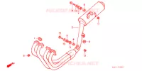 SILENCIEUX D'ECHAPPEMENT pour Honda CB 400 F CB1 Without Speed warning light de 1989