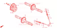 ARBRE A CAMES   SOUPAPE pour Honda CB 400 F CB1 Without Speed warning light de 1990
