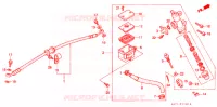 MAITRE CYLINDRE DE FREIN ARRIERE pour Honda CB 400 F CB1 With Speed warning light de 1990