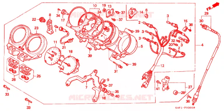 COMPTEUR Honda MOTO 400 CB 1991  CB400FM