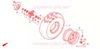 ROUE AVANT pour Honda FOURTRAX SPORT 400 EX de 2006