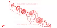 ROUE AVANT pour Honda FOURTRAX 400 RANCHER AT de 2005