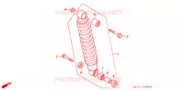 AMORTISSEUR ARRIERE pour Honda FOURTRAX 400 RANCHER AT de 2006