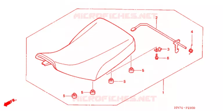 SELLE Honda ATV 400 FOURTRAX 2004  TRX400FGA4