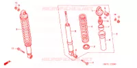 AMORTISSEUR ARRIERE pour Honda FOURTRAX 400 FOREMAN 4X4 de 2003