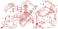 RESERVOIR A CARBURANT (TRX400EX'08/X'09/X'12/X'13/X'14) pour Honda SPORTRAX TRX 400 X de 2012