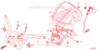 GUIDON pour Honda FOURTRAX 420 RANCHER 4X4 DCT CAMO de 2015
