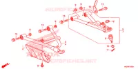 TRIANGLES AVANT pour Honda FOURTRAX 420 RANCHER 4X4 DCT PS CAMO de 2014