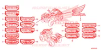 AUTOCOLLANTS pour Honda FOURTRAX 420 RANCHER 4X4 DCT PS CAMO de 2014