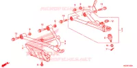 TRIANGLES AVANT pour Honda FOURTRAX 420 RANCHER 4X4 DCT PS CAMO de 2014